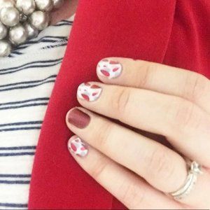 Jamberry New Paper Hearts Nail Wraps